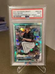 Max Meyer [Aqua] #BD-50 Baseball Cards 2020 Bowman Draft Sapphire Prices