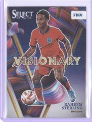 Raheem Sterling Soccer Cards 2022 Panini Select FIFA Visionary Prices