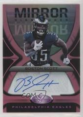 Boston Scott [Pink] #MS-BS Football Cards 2021 Panini Certified Mirror Signatures Prices