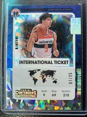 Deni Avdija [Cracked Ice] #19 Basketball Cards 2021 Panini Contenders International Ticket Prices