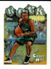 Grant Hill [Refractor] Basketball Cards 1997 Topps Rock Stars Prices