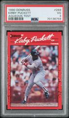 Kirby Puckett Baseball Cards 1990 Donruss Aqueous Test Prices