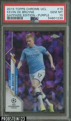 Kevin De Bruyne [Purple] #19 Soccer Cards 2019 Topps Chrome UEFA Champions League Sapphire Prices