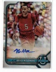 Bryce McGowens [Lava Refractor] Basketball Cards 2021 Bowman University Chrome Autographs Prices