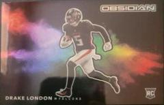 Drake London #CCB-DLO Football Cards 2022 Panini Obsidian Color Blast Black Prices