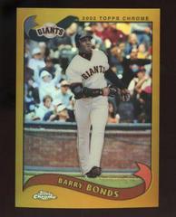 Barry Bonds [Black Refractor] #500 Baseball Cards 2002 Topps Chrome Prices