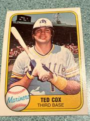 Ted Cox #602 Baseball Cards 1981 Fleer Prices