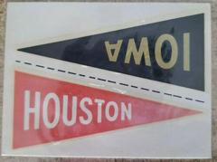 Houston [Iowa] Football Cards 1960 Fleer College Pennant Decals Prices