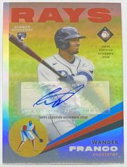 Wander Franco [Refractor] #CRA-WF Baseball Cards 2022 Bowman Chrome Rookie Autographs Prices