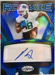 Justin Shorter [Blue] #RS-1 Football Cards 2023 Panini Certified Rookie Signatures Prices