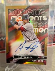 Austin Riley [Gold] Baseball Cards 2023 Topps Finest Moments Autographs Prices