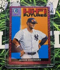 Jasson Dominguez [Pink Refractor Mega Box Mojo] #HIFI-11 Baseball Cards 2022 Bowman Hi Fi Futures Prices
