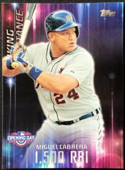 Miguel Cabrera #4 Baseball Cards 2016 Topps Opening Day Striking Distance Prices