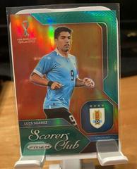 Luis Suarez [Green] Soccer Cards 2022 Panini Prizm World Cup Scorers Club Prices