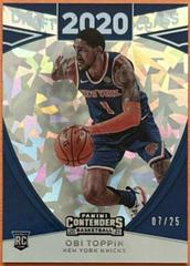 Obi Toppin [Cracked Ice] Basketball Cards 2020 Panini Contenders Draft Picks Draft Class Prices