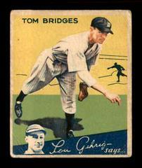 Tom Bridges #87 Baseball Cards 1934 World Wide Gum Prices