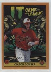 Colton Cowser [Orange Refractor Mega Box Mojo] #ICFL-7 Baseball Cards 2022 Bowman Chrome It Came To The League Prices