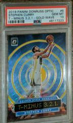 Stephen Curry [Gold Wave] Basketball Cards 2019 Panini Donruss Optic T-Minus 3,2,1 Prices