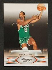 Bill Russell [Bonus Shots Green] Basketball Cards 2009 Panini Prestige Prices