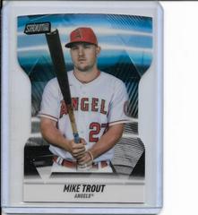 Mike Trout [Black] #T-17 Baseball Cards 2022 Stadium Club Triumvirates Prices