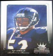 Ray Lewis #7 Football Cards 2003 Panini Donruss Gridiron Kings Prices