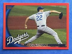 Clayton Kershaw [Red Border] #10 Baseball Cards 2010 Topps Prices