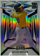 Myles Naylor #B-85 Baseball Cards 2023 Leaf Metal Draft Prices