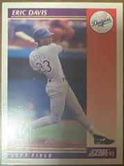 Eric Davis #62T Baseball Cards 1992 Score Traded Prices