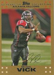 Michael Vick [Gold] #4 Football Cards 2007 Topps Prices