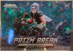Drake London [Green Ice] #PB-7 Football Cards 2022 Panini Prizm Break Prices