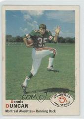Dennis Duncan Football Cards 1970 O Pee Chee CFL Prices