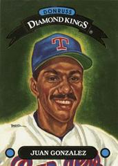 Juan Gonzalez #DK-7 Baseball Cards 1992 Panini Donruss Diamond Kings Prices