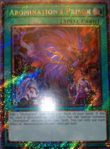 Prix de Abomination's Prison [Platinum Secret Rare] RA02-EN064 | YuGiOh ...