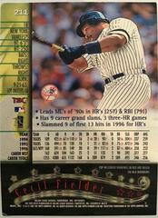 Cecil Fielder Baseball Cards 1997 Stadium Club Prices