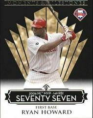 Ryan Howard [Black] Baseball Cards 2008 Topps Moments & Milestones Prices