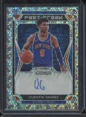 Quentin Grimes Basketball Cards 2021 Panini Prizm Fast Break Rookie Autographs Prices