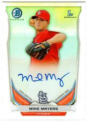 Mike Mayers [Chrome Refractor] #MM Baseball Cards 2014 Bowman Prospect Autograph Prices