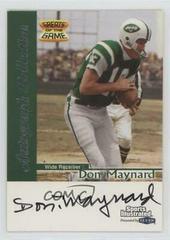 Don Maynard Football Cards 1999 Sports Illustrated Autograph Collection Prices