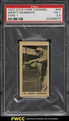 Marty McManus #48 Baseball Cards 1927 E210 York Caramel Type 1 Prices