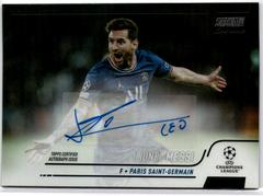 Lionel Messi [Red Refractor] Soccer Cards 2021 Topps Chrome UEFA Champions League Autographs Prices