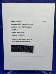Aaron Jones [Autograph] Football Cards 2022 Panini Donruss Retro 1992 Prices