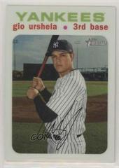Gio Urshela [Chrome White Refractor] #8 Baseball Cards 2020 Topps Heritage Prices