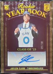 Jaylen Clark [Gold] #13 Basketball Cards 2023 Donruss Elite Rookie Yearbook Autograph Prices