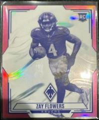Zay Flowers [Pink] #CON-12 Football Cards 2023 Panini Phoenix Contours Prices