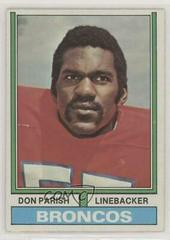 Don Parish #467 Football Cards 1974 Topps Prices