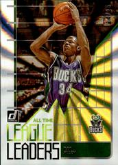 Ray Allen [Yellow Laser] #4 Basketball Cards 2020 Donruss All Time League Leaders Prices