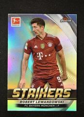 Robert Lewandowski #FS-RL Soccer Cards 2021 Topps Finest Bundesliga Strikers Prices