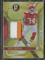 Skyy Moore [Prime] #NMM-SMO Football Cards 2022 Panini Gold Standard Newly Minted Memorabilia Prices