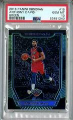 Anthony Davis [Green] #15 Basketball Cards 2018 Panini Obsidian Prices