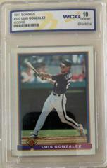 Luis Gonzalez #550 Baseball Cards 1991 Bowman Prices